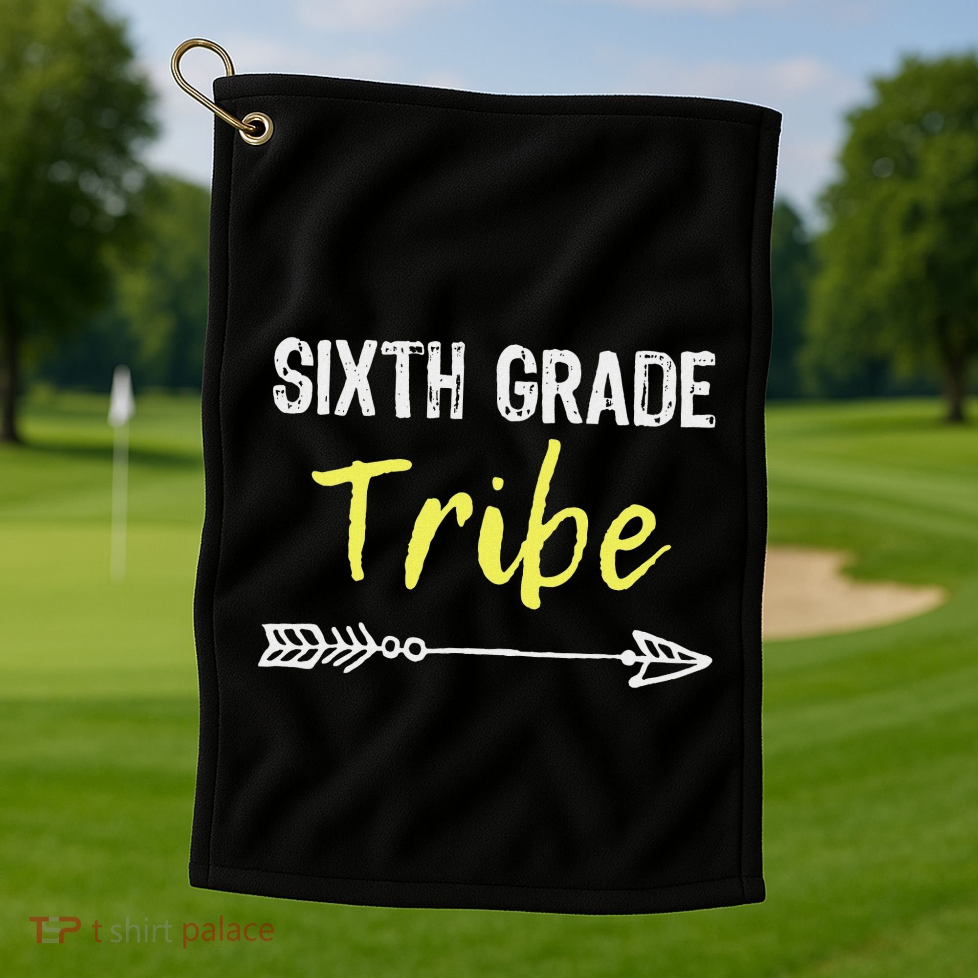 Sixth Grade Tribe 6th Teacher Back To School Gift Golf Towel