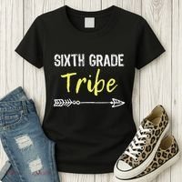 Sixth Grade Tribe 6th Teacher Back To School Gift Women's T-Shirt thumb 3