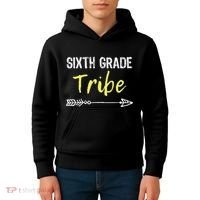 Sixth Grade Tribe 6th Teacher Back To School Gift Kids Hoodie thumb 4