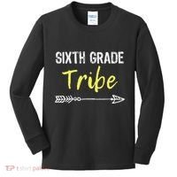 Sixth Grade Tribe 6th Teacher Back To School Gift Kids Long Sleeve Shirt thumb 0