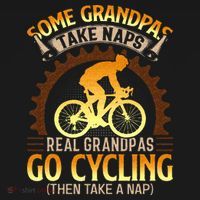 Some Grandpas Take Naps Real Grandpas Go Cycling Sweatshirt thumb 3