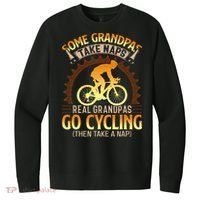 Some Grandpas Take Naps Real Grandpas Go Cycling V.I.T. Fleece Crew Sweatshirt thumb 0