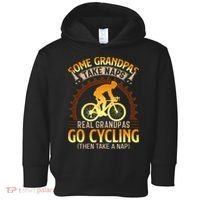 Some Grandpas Take Naps Real Grandpas Go Cycling Toddler Hoodie thumb 0
