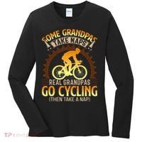 Some Grandpas Take Naps Real Grandpas Go Cycling Women's Long Sleeve Shirt thumb 0