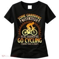Some Grandpas Take Naps Real Grandpas Go Cycling Women's T-Shirt thumb 0