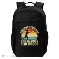 Some Grandpas Take Naps Real Grandpas Play Bocce Ball Backpack thumb 0