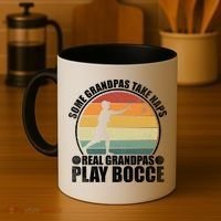 Some Grandpas Take Naps Real Grandpas Play Bocce Ball Coffee Mug thumb 4