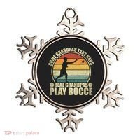 Some Grandpas Take Naps Real Grandpas Play Bocce Ball Ornament thumb 0