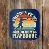 Some Grandpas Take Naps Real Grandpas Play Bocce Ball Coaster thumb 0