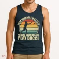 Some Grandpas Take Naps Real Grandpas Play Bocce Ball Tank Top thumb 3