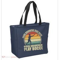Some Grandpas Take Naps Real Grandpas Play Bocce Ball Tote Bag thumb 2