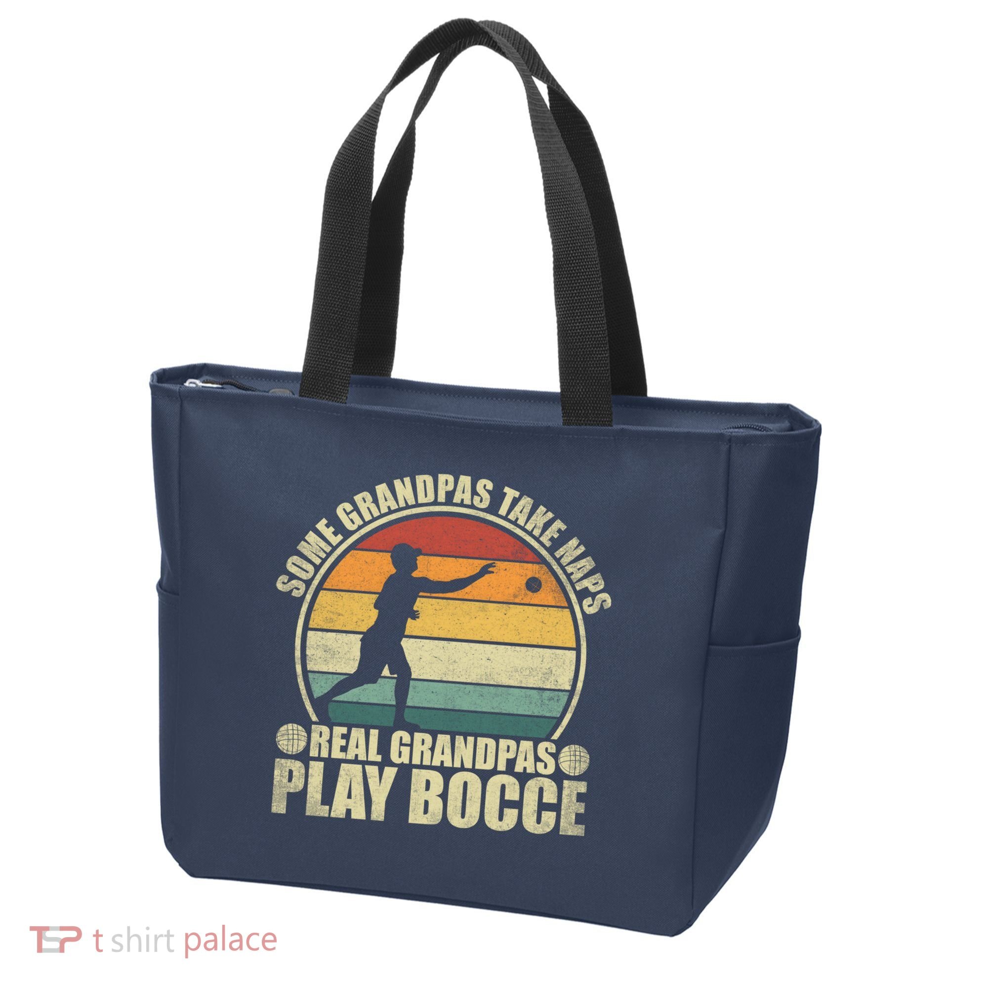 Some Grandpas Take Naps Real Grandpas Play Bocce Ball Tote Bag