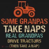 Some Grandpas take nap real Grandpas Drive Tractors Women's Hoodie thumb 2