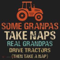 Some Grandpas take nap real Grandpas Drive Tractors Tumbler thumb 3