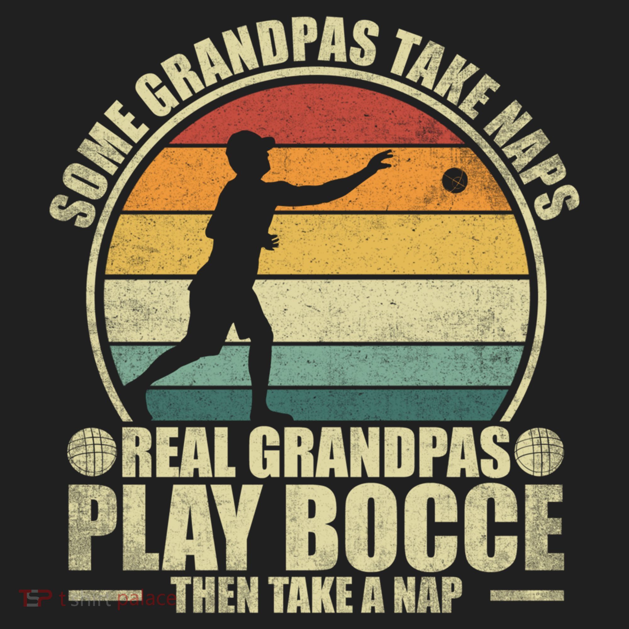Some Grandpas Take Naps Real Grandpas Play Bocce Ball Cool Gift Beanie
