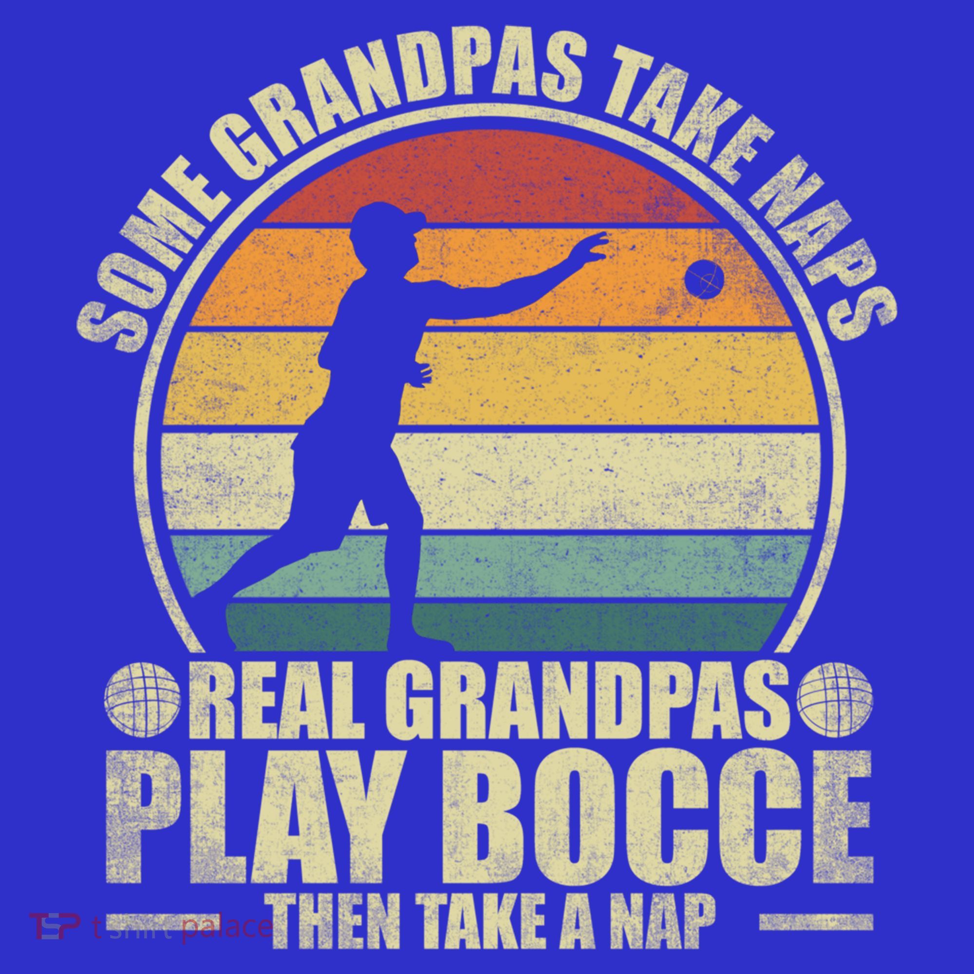 Some Grandpas Take Naps Real Grandpas Play Bocce Ball Cool Gift Mousepad