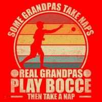 Some Grandpas Take Naps Real Grandpas Play Bocce Ball Cool Gift Santa Hat thumb 1