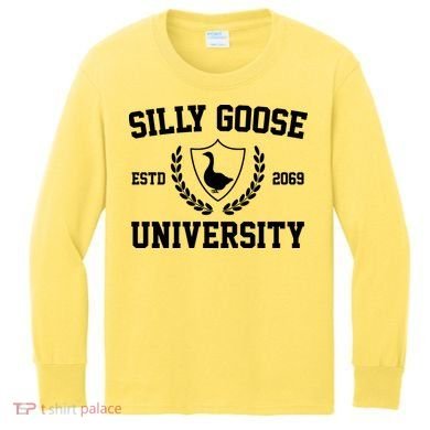 Silly Goose University Kids Long Sleeve Shirt