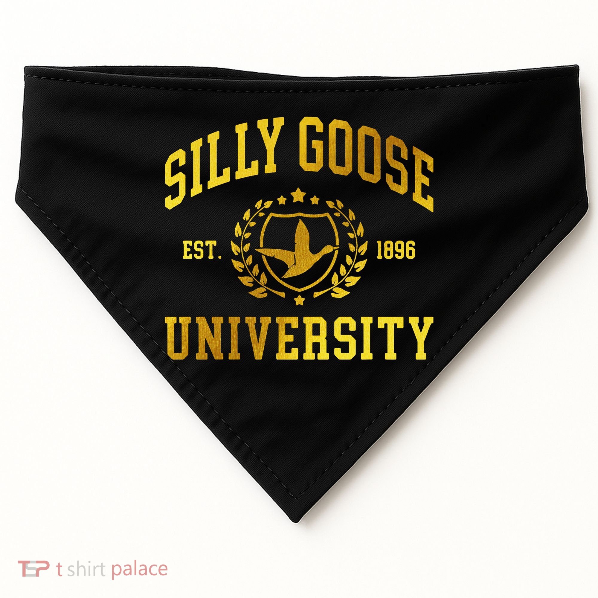 Silly Goose University Meme Funny USA-Made Doggie Bandana
