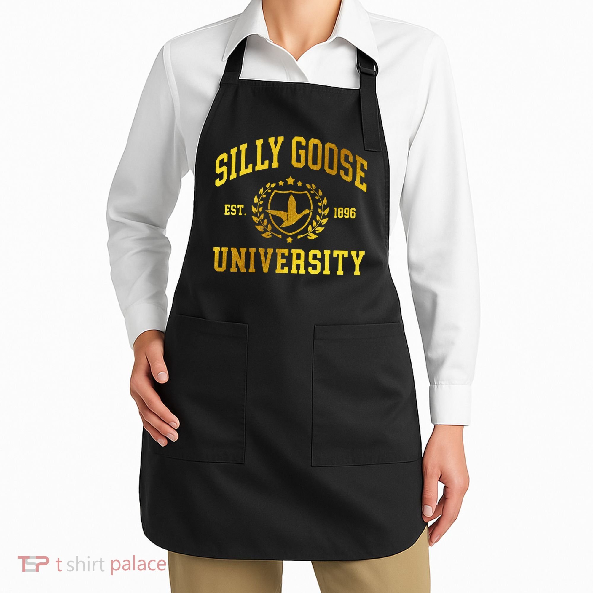 Silly Goose University Meme Funny Apron