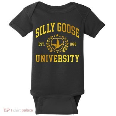 Silly Goose University Meme Funny Baby Bodysuit