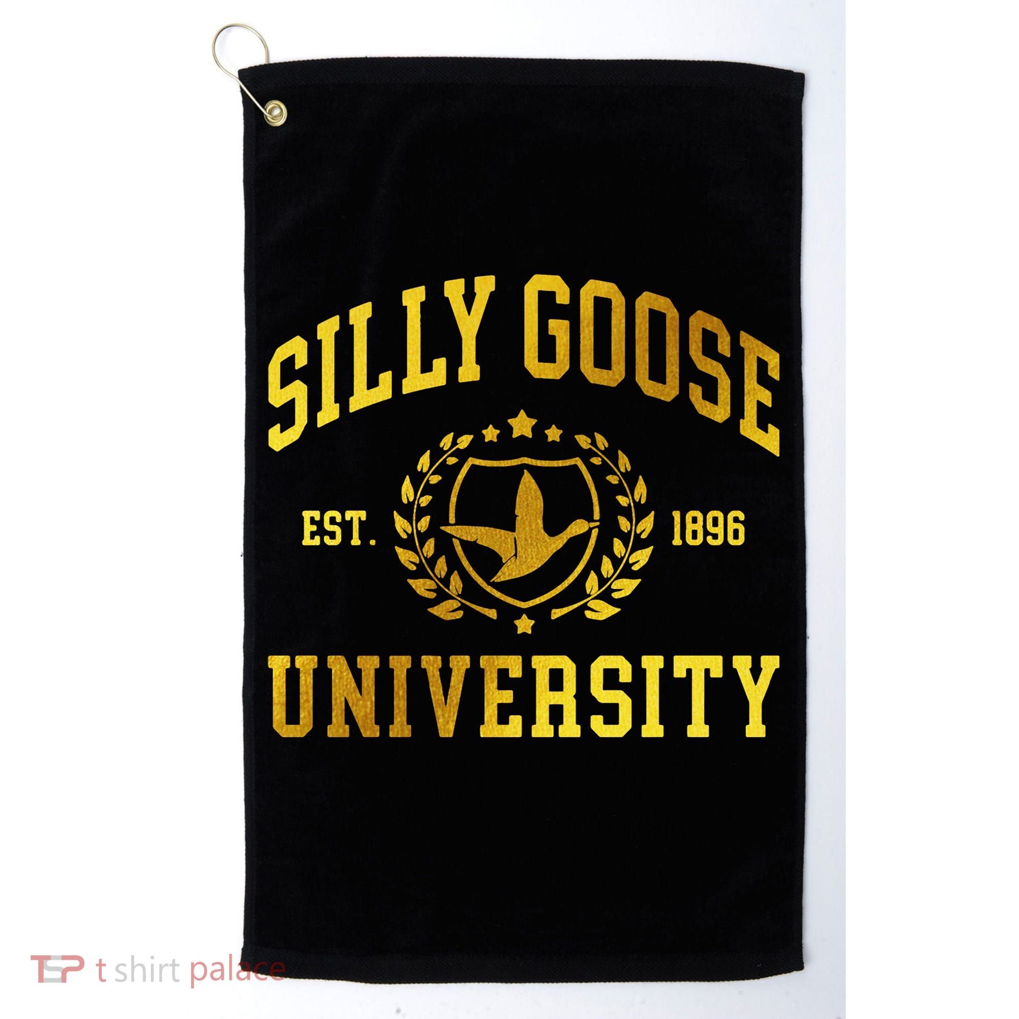 Silly Goose University Meme Funny Golf Towel