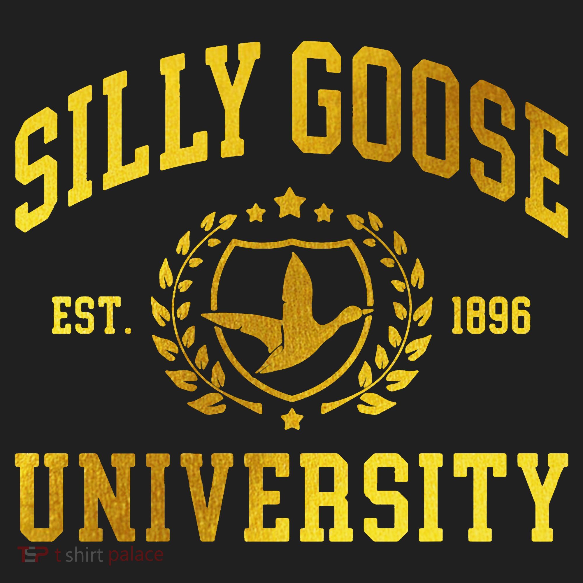 Silly Goose University Meme Funny Golf Towel