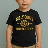 Silly Goose University Meme Funny Toddler T-Shirt thumb 2