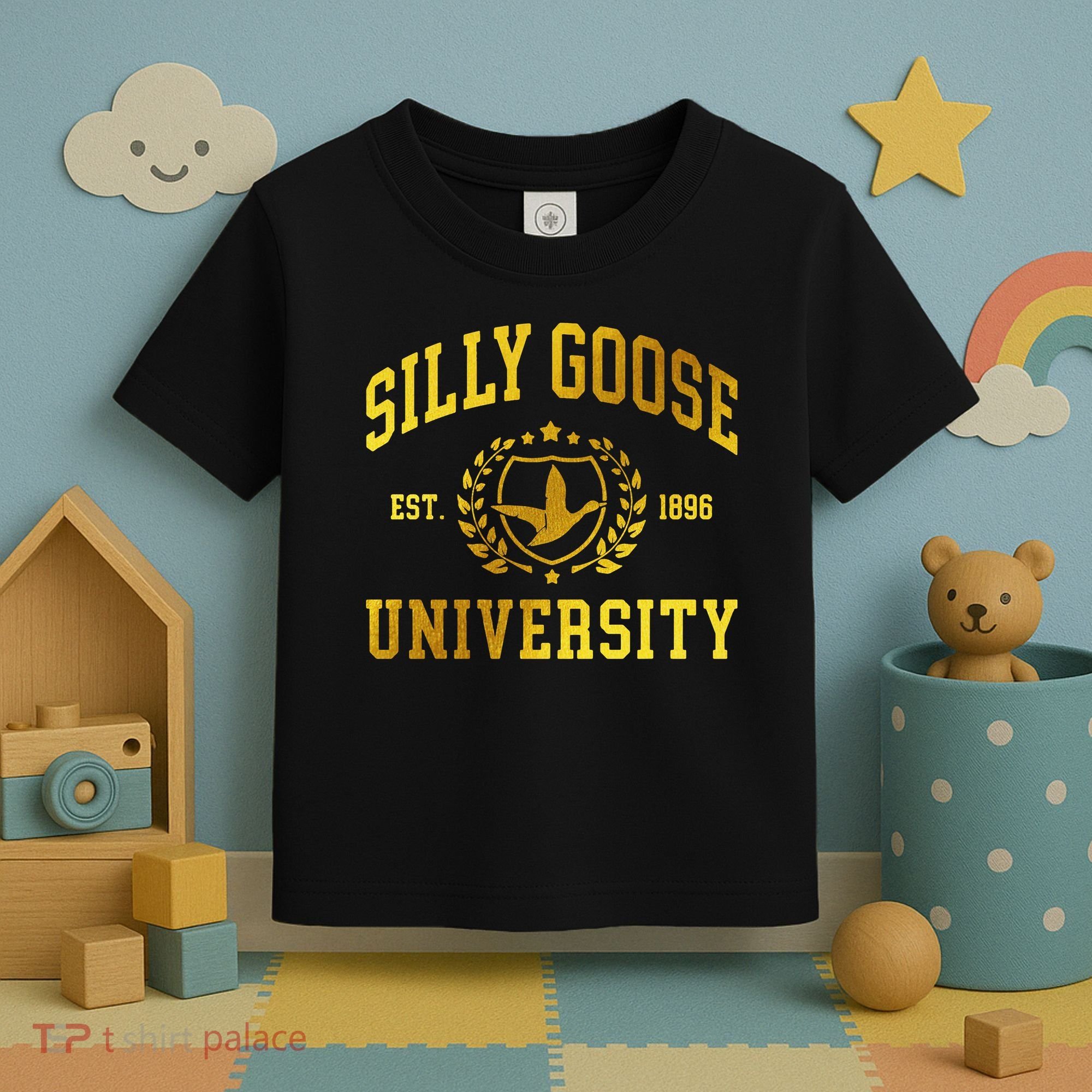 Silly Goose University Meme Funny Toddler T-Shirt