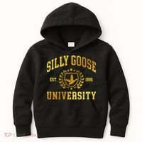 Silly Goose University Meme Funny Kids Hoodie thumb 0
