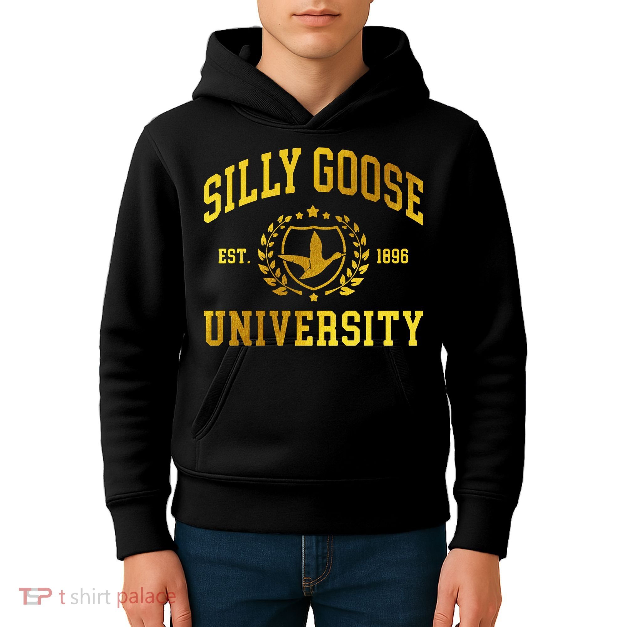 Silly Goose University Meme Funny Kids Hoodie