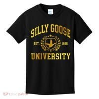 Silly Goose University Meme Funny Kids T-Shirt thumb 0