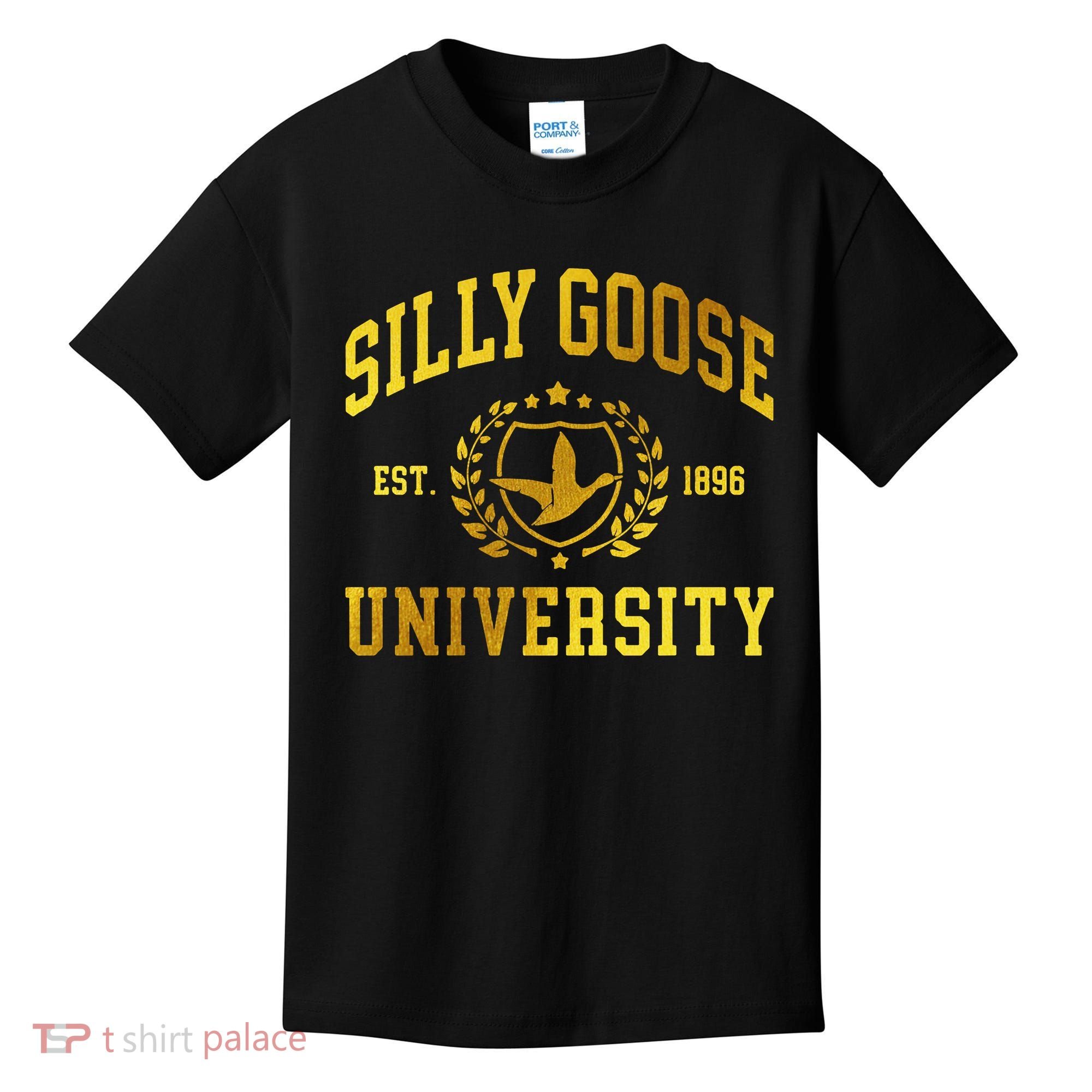 Silly Goose University Meme Funny Kids T-Shirt