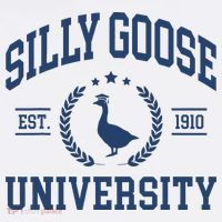 Silly Goose University Funny Goose On The Loose Funny Saying Long Sleeve Shirt thumb 2