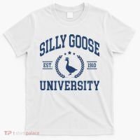 Silly Goose University Funny Goose On The Loose Funny Saying T-Shirt thumb 0