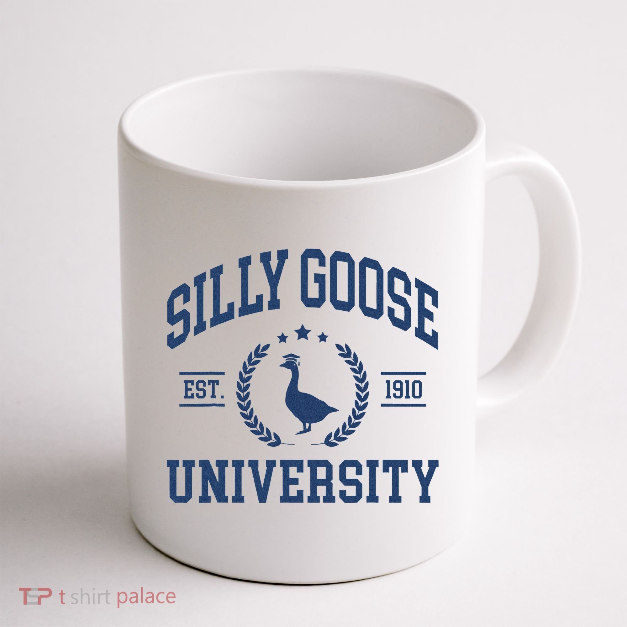 Silly Goose University Funny Goose On The Loose Funny Saying Coffee Mug