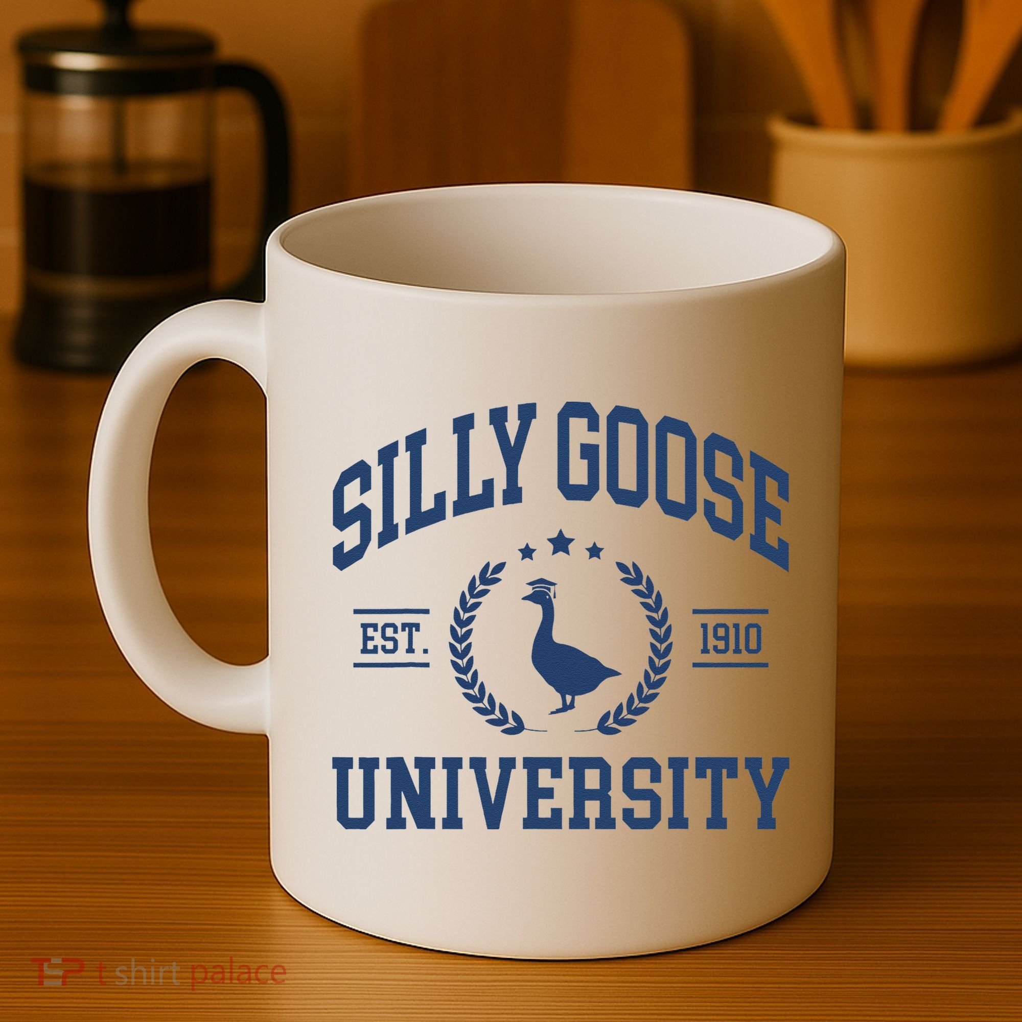 Silly Goose University Funny Goose On The Loose Funny Saying Coffee Mug