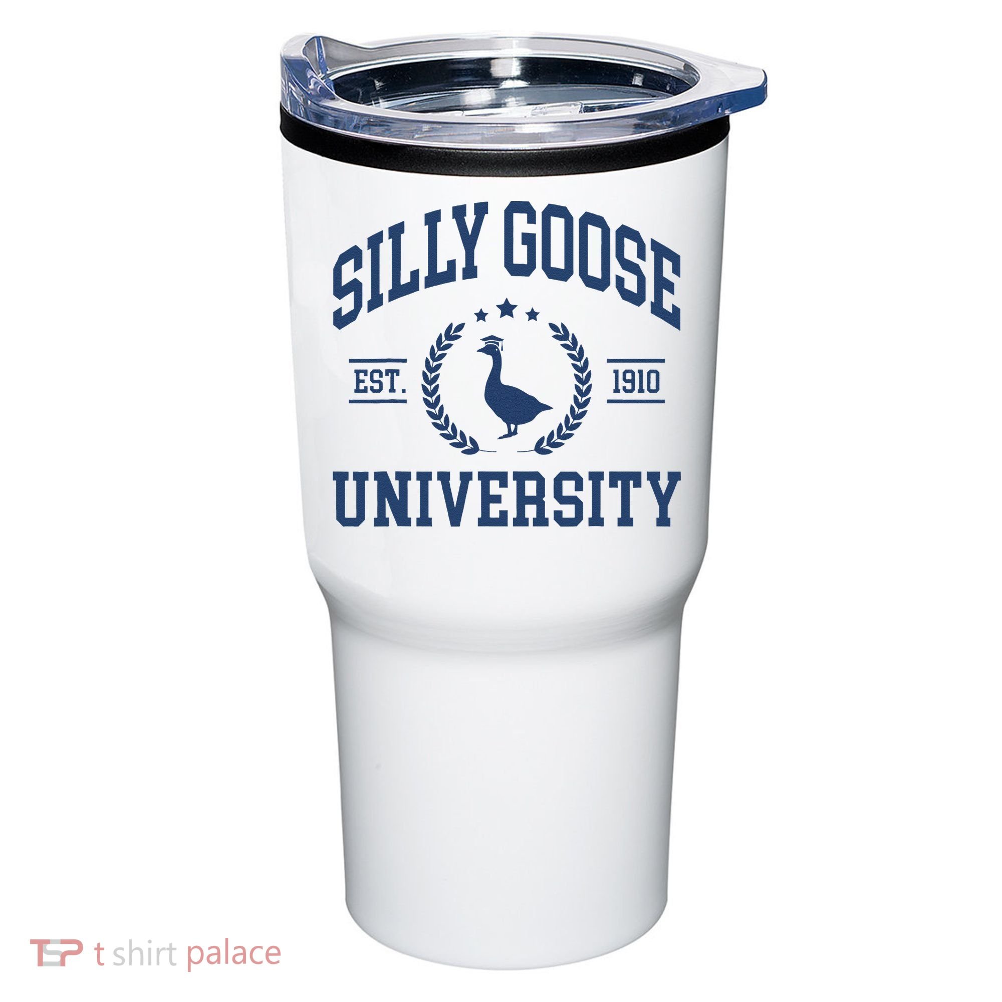 Silly Goose University Funny Goose On The Loose Funny Saying Tumbler