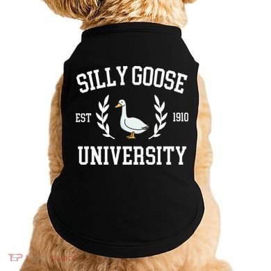 Silly Goose University Funny Goose Meme Costume Doggie Tank