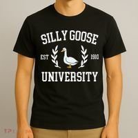 Silly Goose University Funny Goose Meme Costume T-Shirt thumb 3