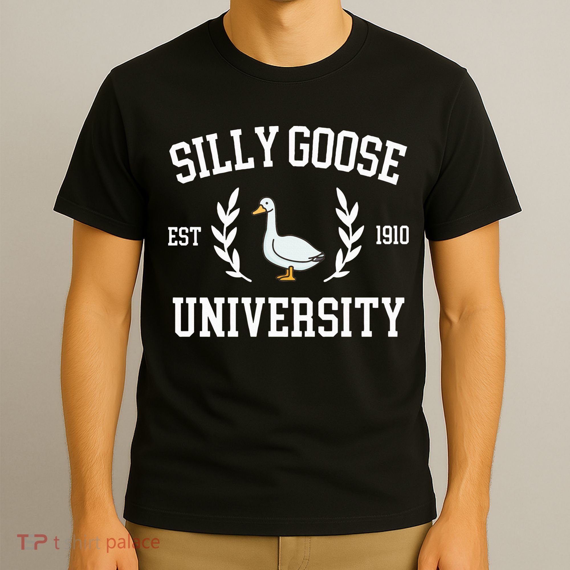 Silly Goose University Funny Goose Meme Costume T-Shirt