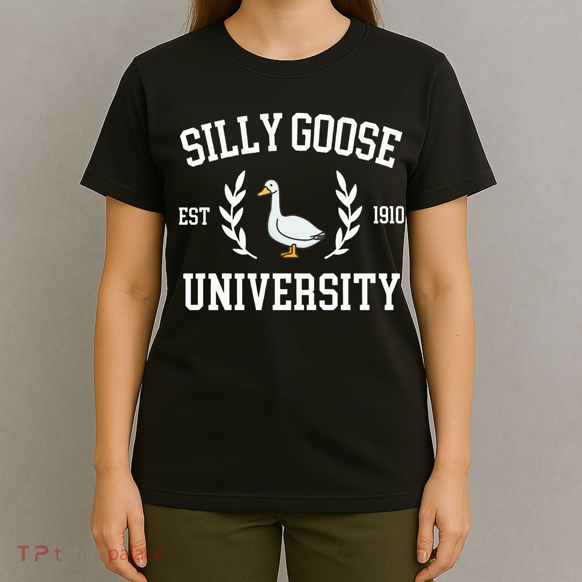 Silly Goose University Funny Goose Meme Costume T-Shirt