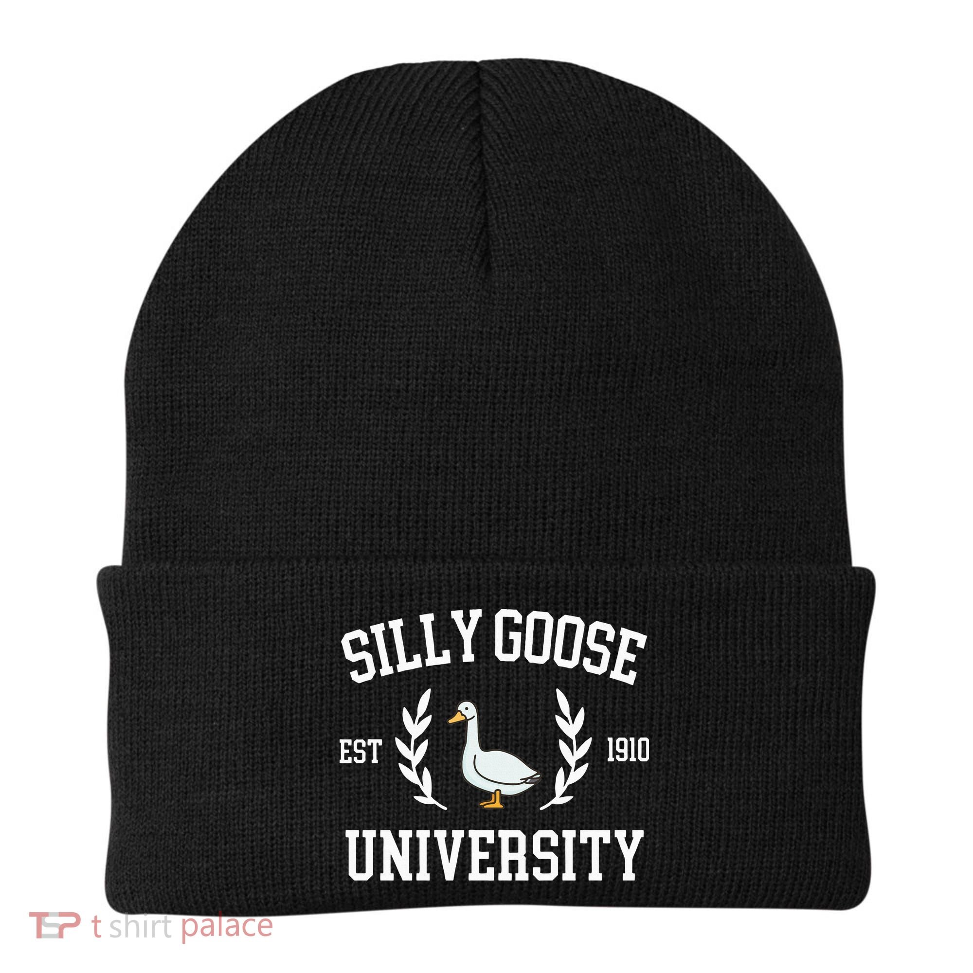 Silly Goose University Funny Goose Meme Costume Beanie