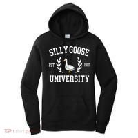 Silly Goose University Funny Goose Meme Costume Women's Hoodie thumb 0