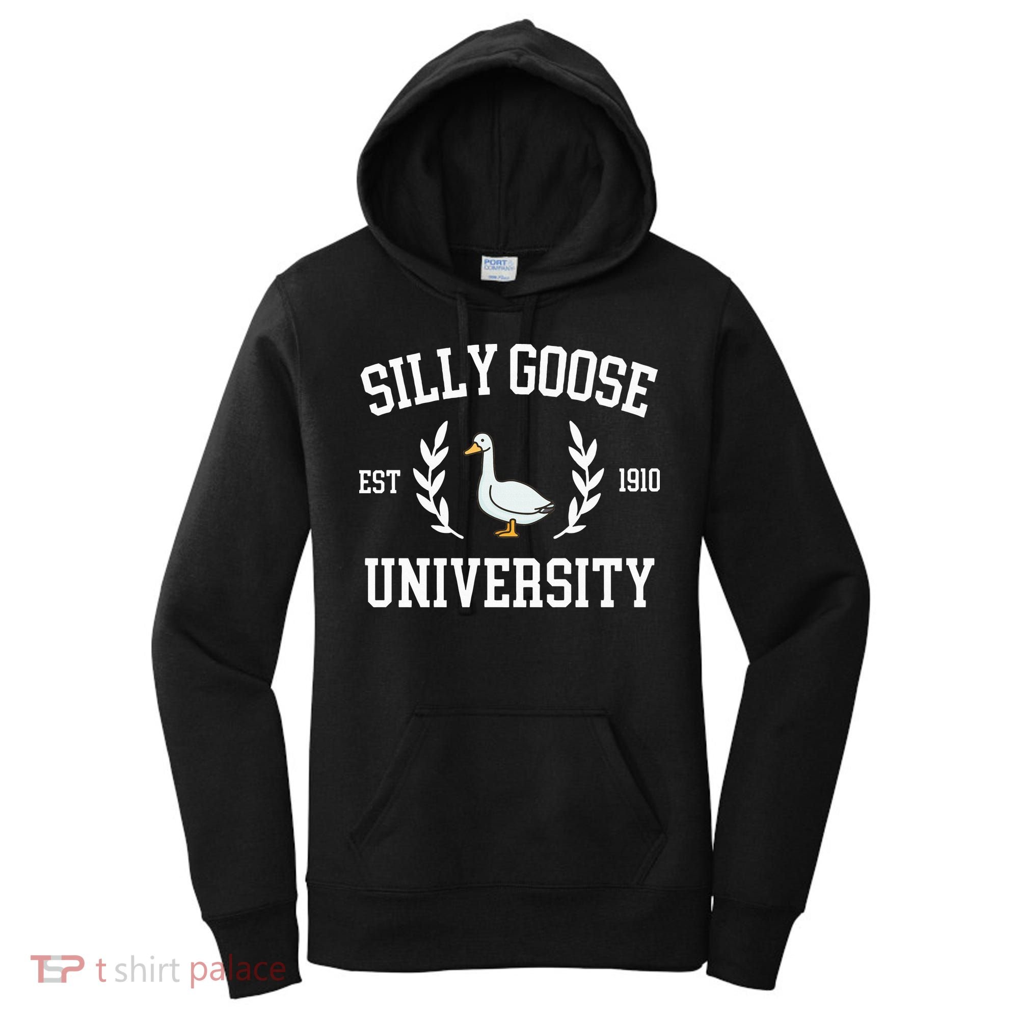 Silly Goose University Funny Goose Meme Costume Women's Hoodie