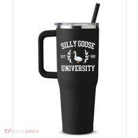 Silly Goose University Funny Goose Meme Costume 40oz Vacuum Insulated Stainless Steel Travel Tumbler thumb 2