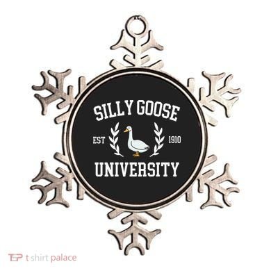 Silly Goose University Funny Goose Meme Costume Ornament