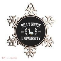 Silly Goose University Funny Goose Meme Costume Ornament thumb 0