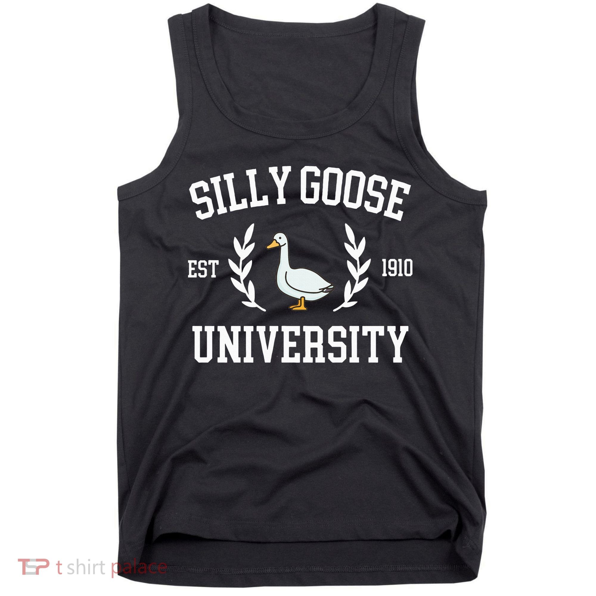 Silly Goose University Funny Goose Meme Costume Tank Top