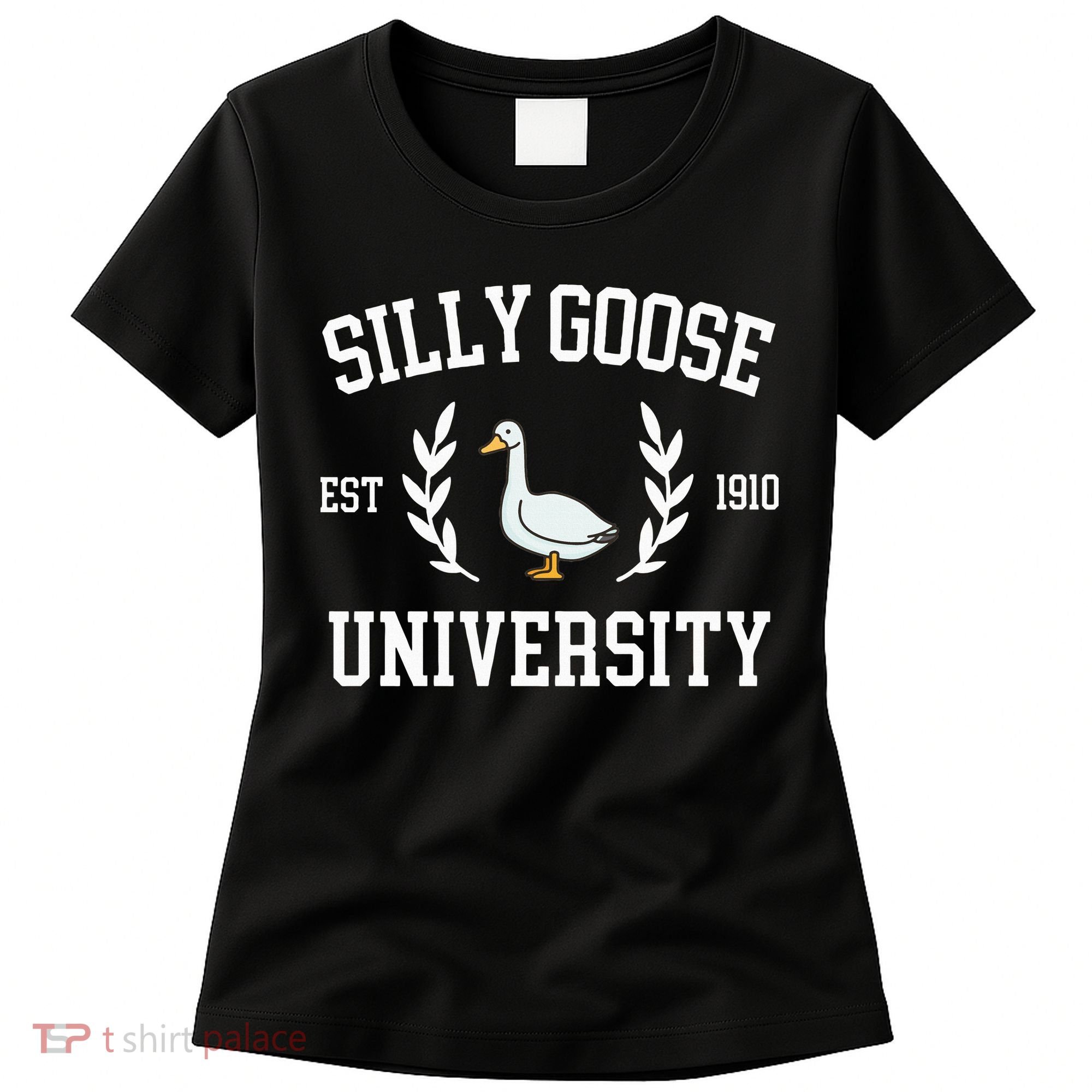 Silly Goose University Funny Goose Meme Costume Women's T-Shirt